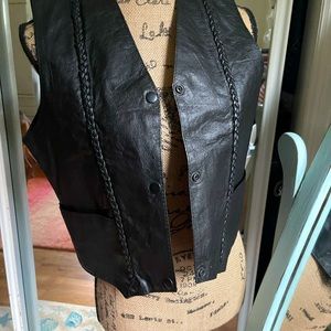 Genuine leather vest